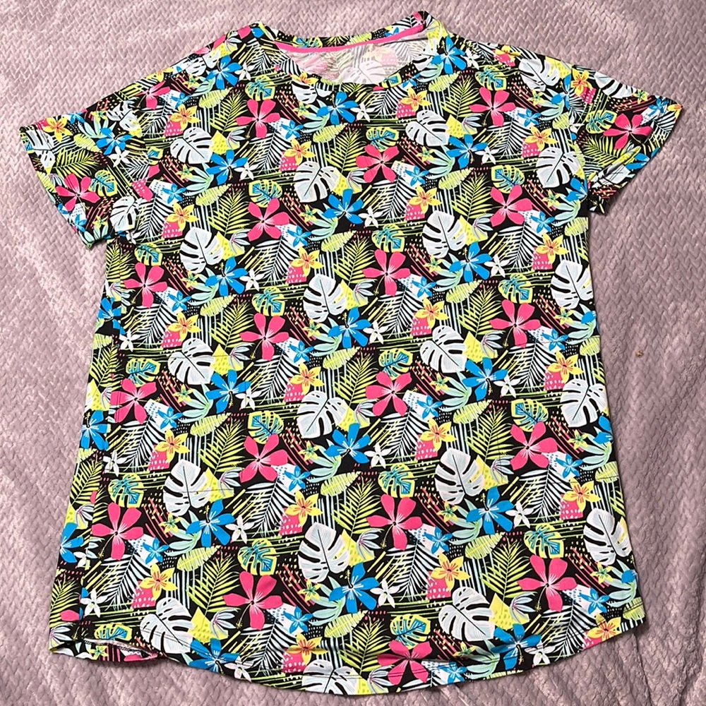 Sleepwear/teeshirt dress. Xxl. Floral/tropical